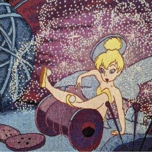 Disney Tinkerbell Clumsy Tapestry Blanket